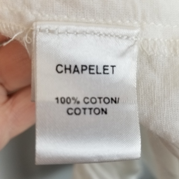 Mes Demoiselles Paris White Hi-low Top Size 38 EU or small US - Picture 6 of 7